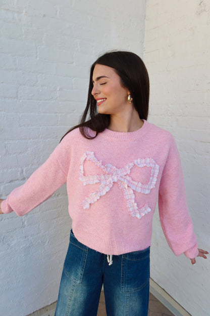 Lacy Bow Sweater