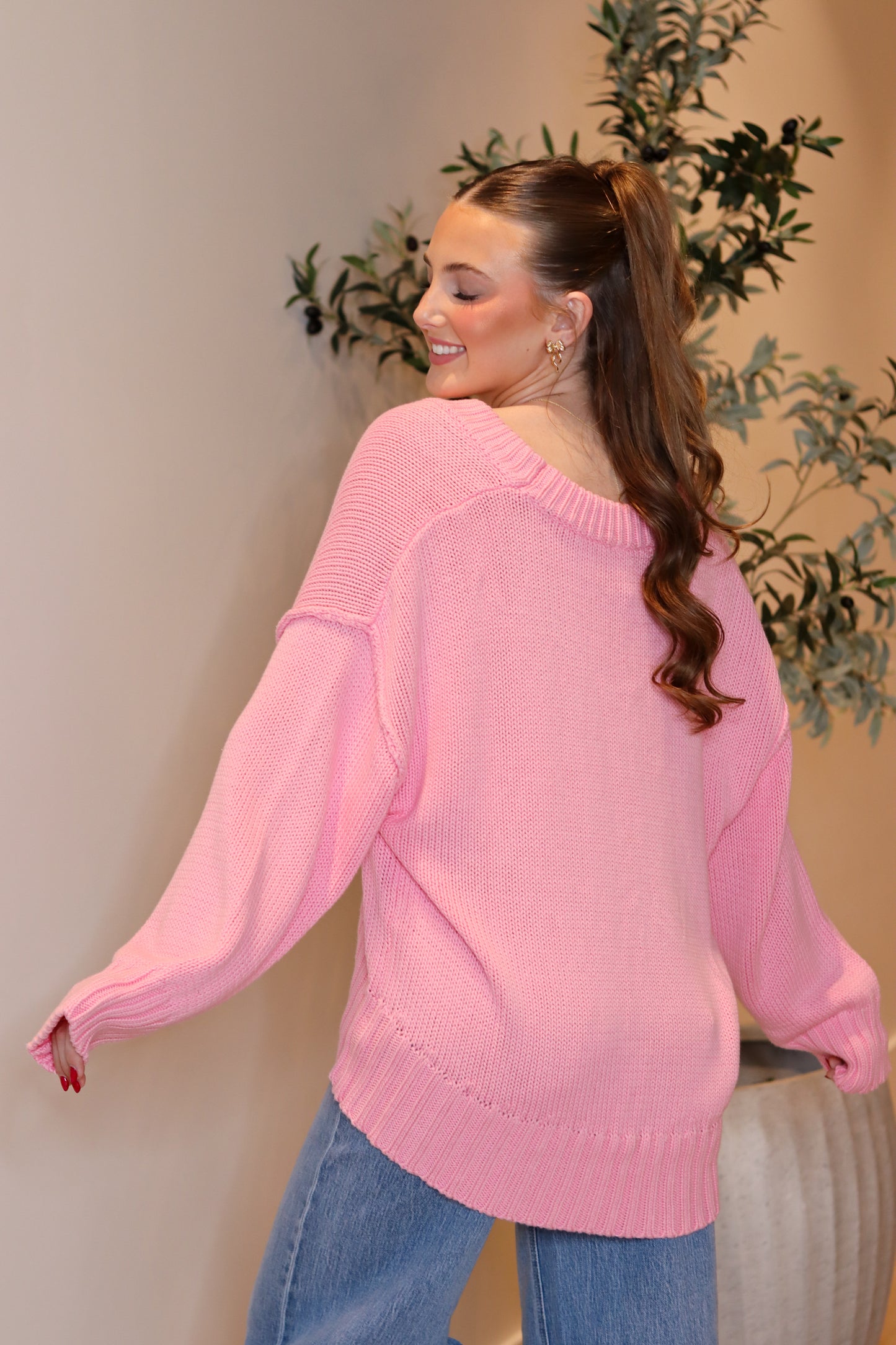 My Love Drop Shoulder Sweater