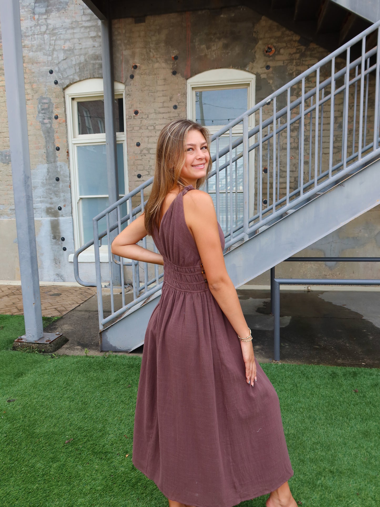 Mora Beaded Midi Dress