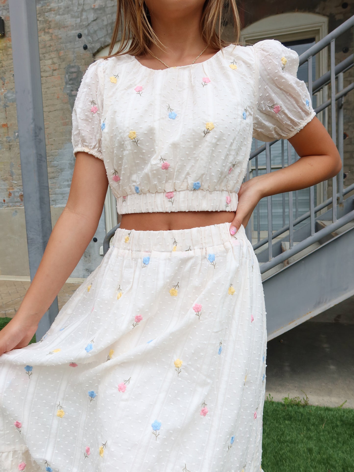 Kylan Floral Cropped Top