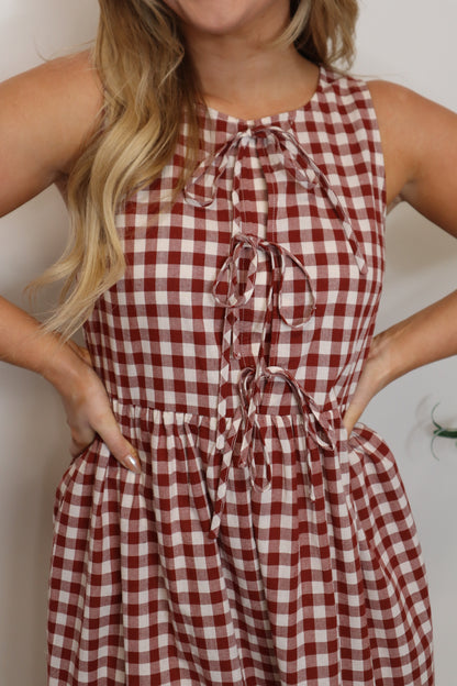 Amelia Gingham Dress