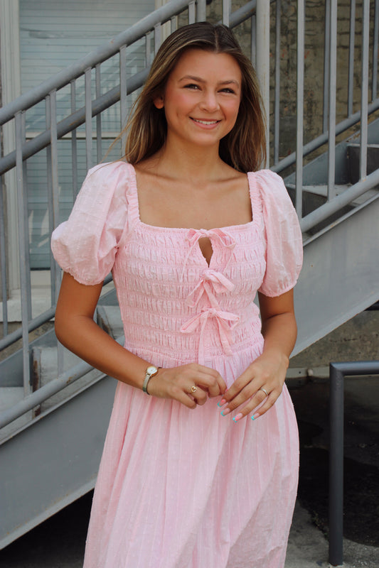 Lancaster Bow Maxi Dress