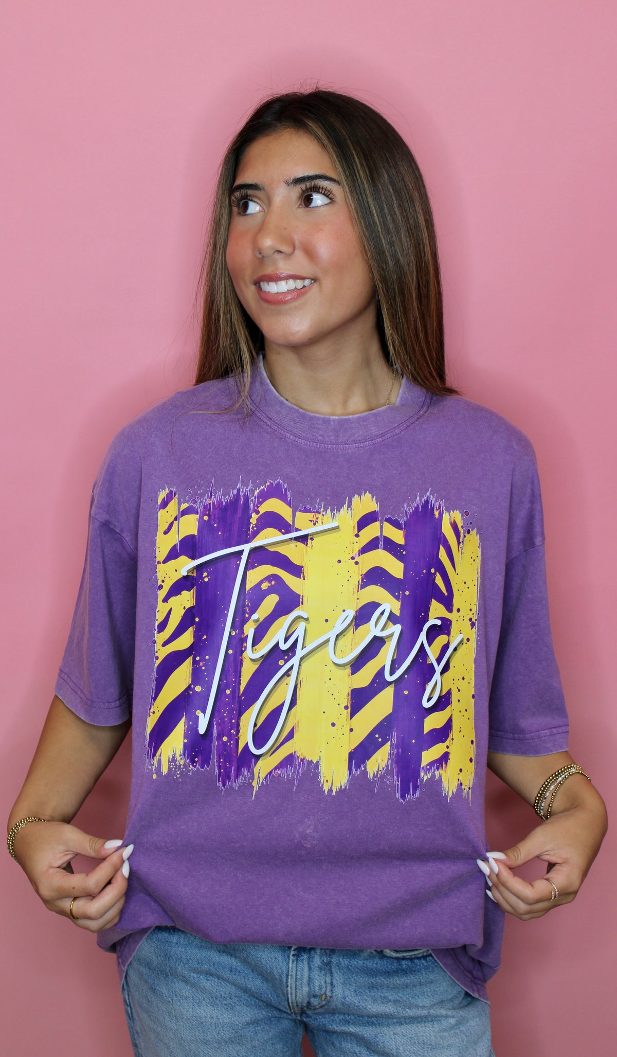 Friday Night Lights Vintage Washed Purple Tee