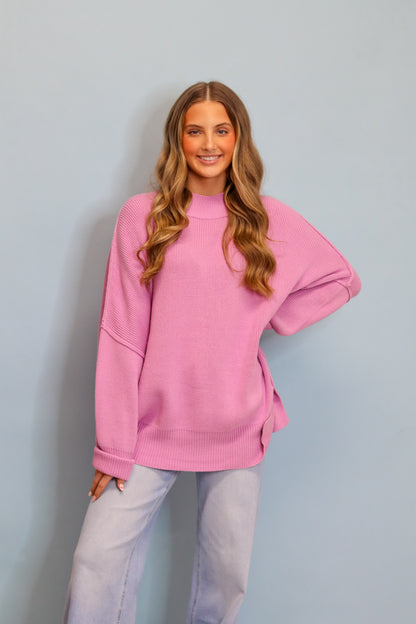 Alexia Side Slit Sweater