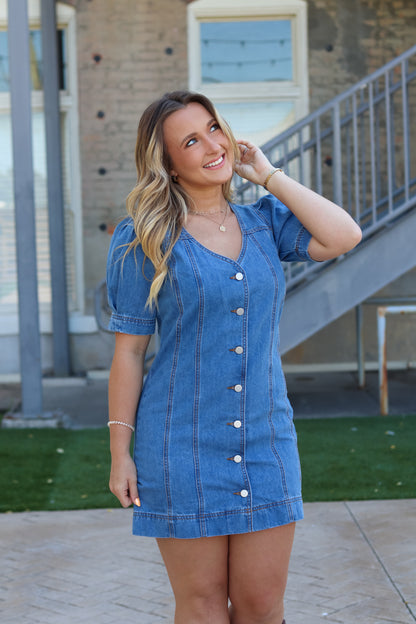 Loretta Denim Mini Dress