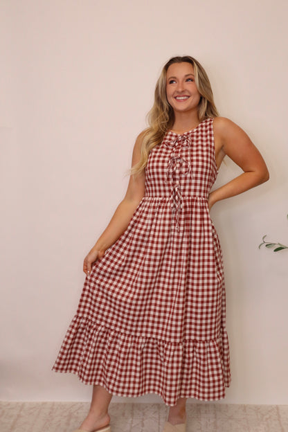 Amelia Gingham Dress