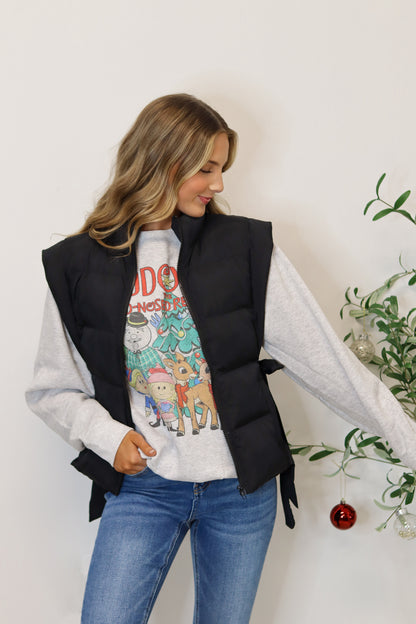 Under the Mistletoe Puffer Vest