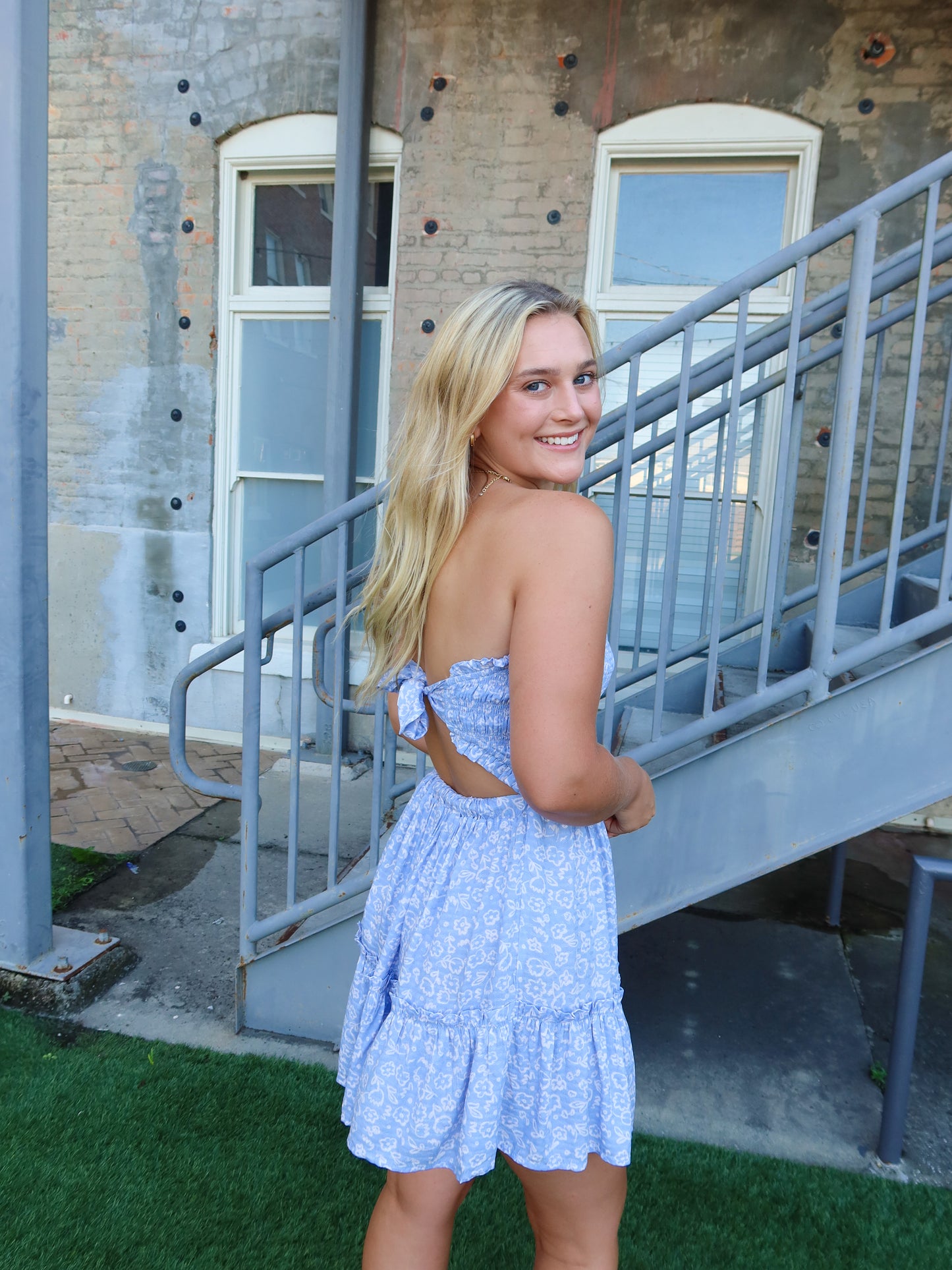 Roxy Ruffle Mini Dress