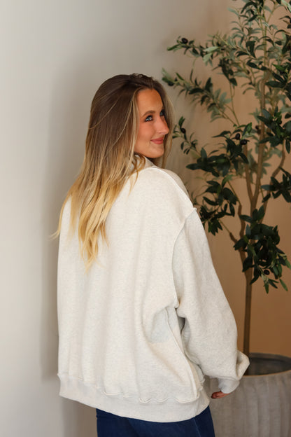 'JESUS & GOD IS GOOD' Mock Neck Sweatshirt (Reversible)