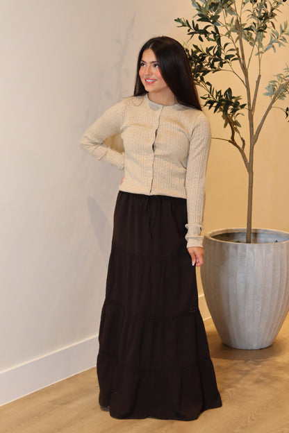 Verona Crochet Maxi Skirt