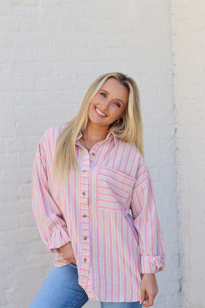 Aurora Button Up Top