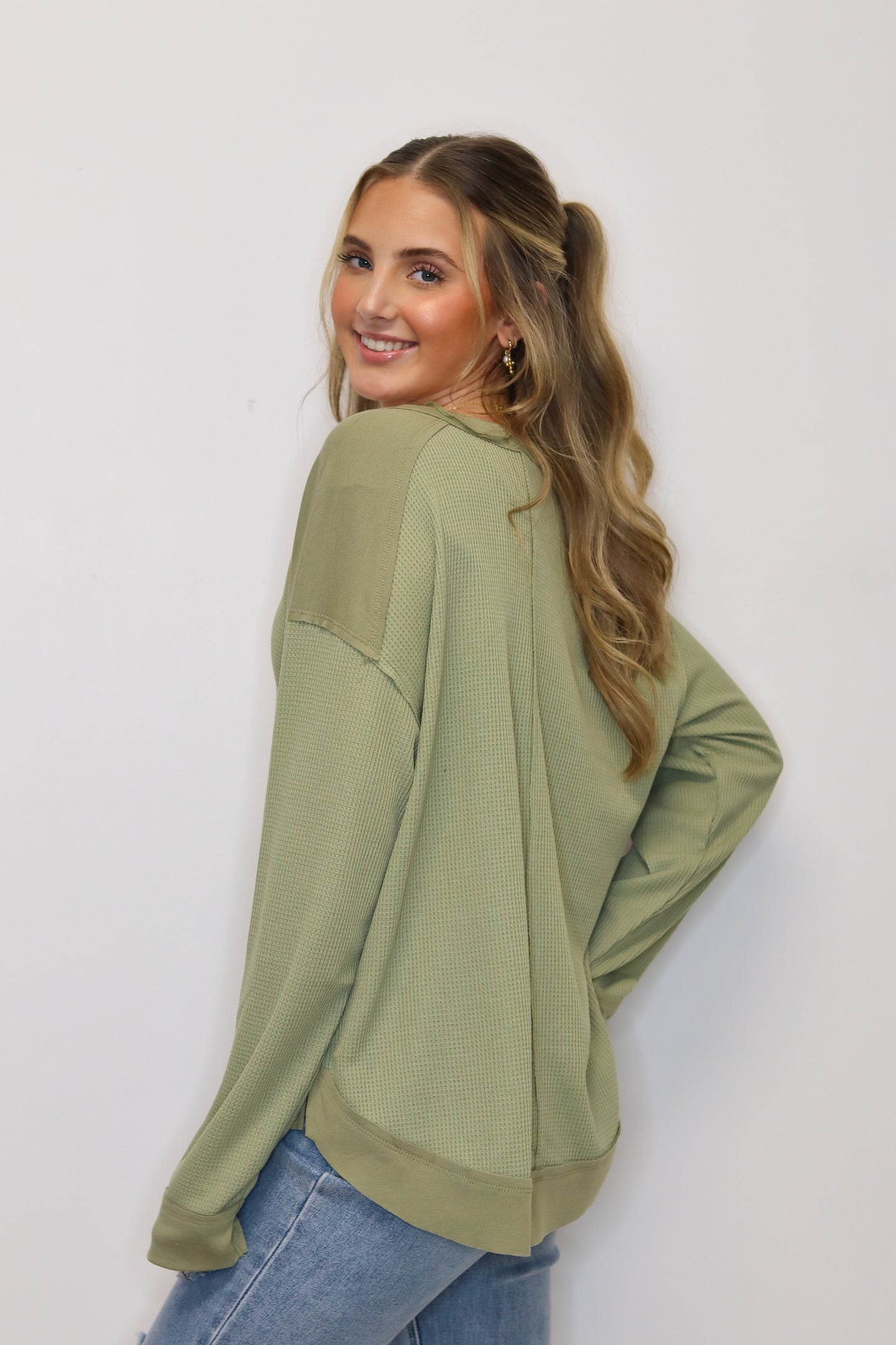 Olive Groove Top