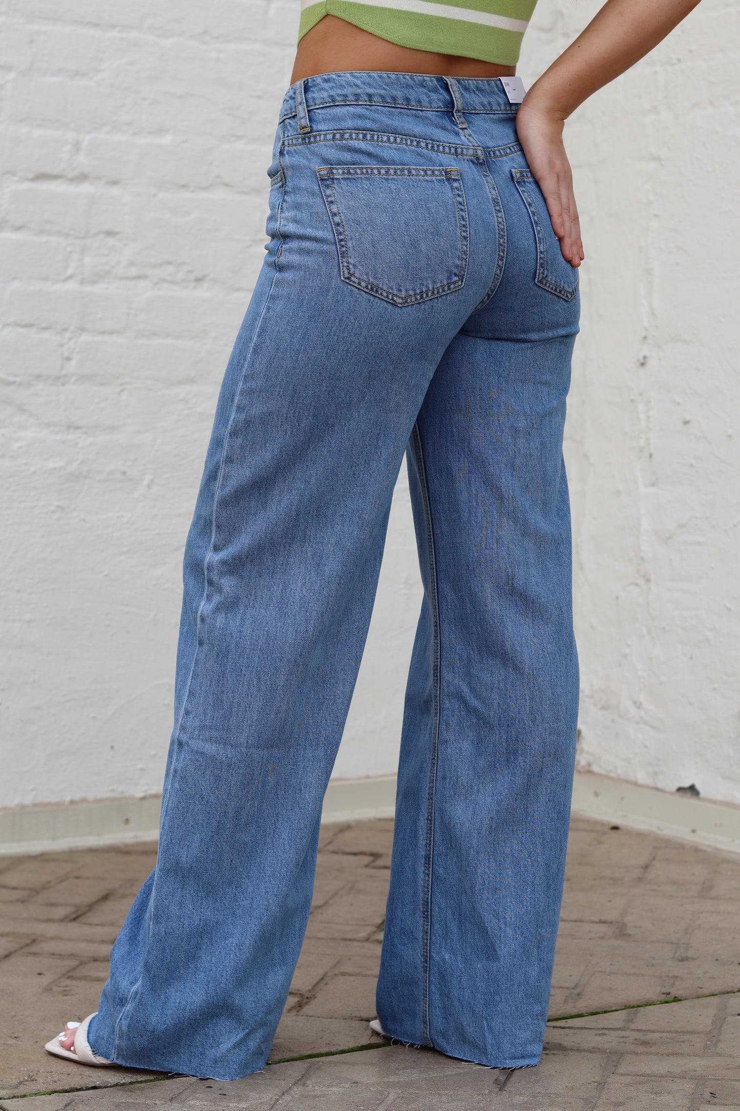 High Rise Wide Leg Jeans