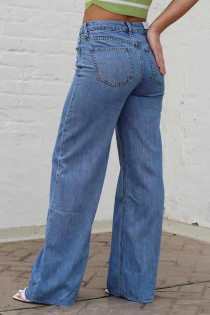 High Rise Wide Leg Jeans