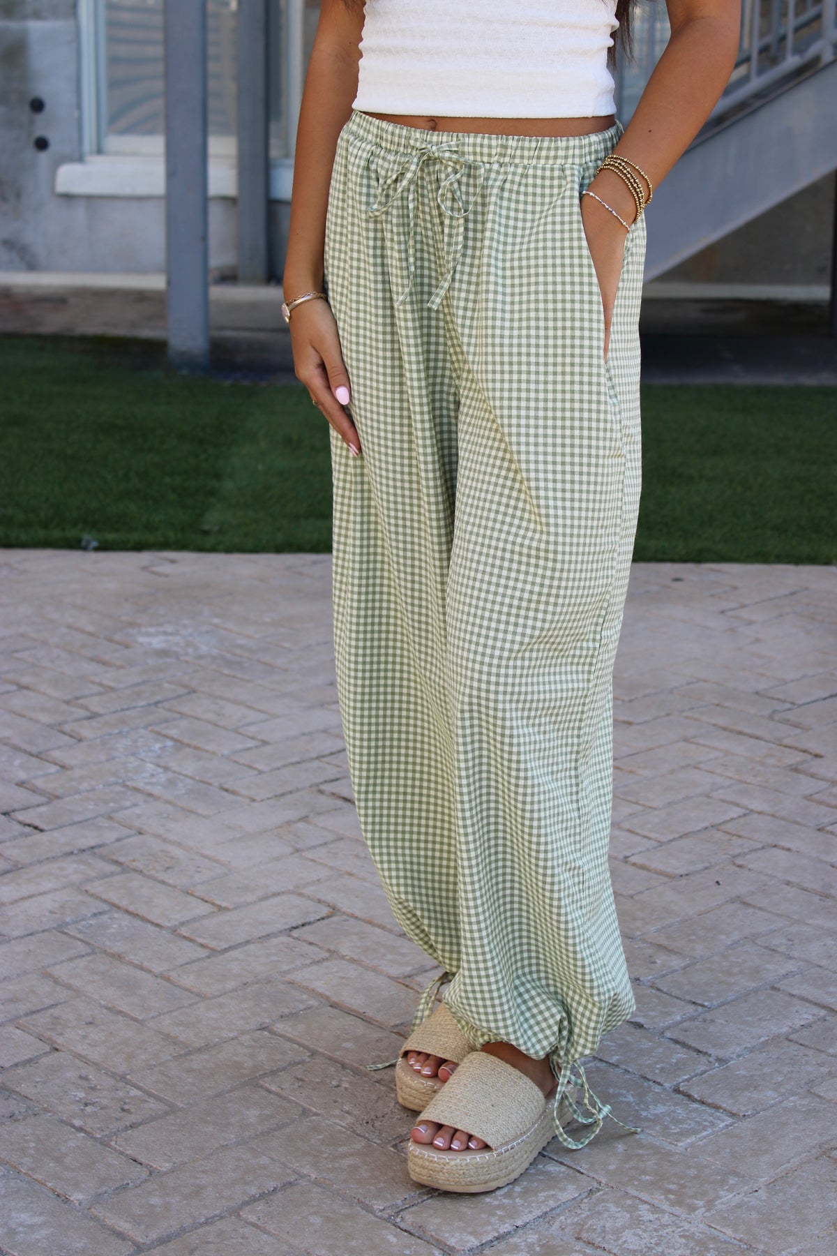Hazel Gingham Joggers