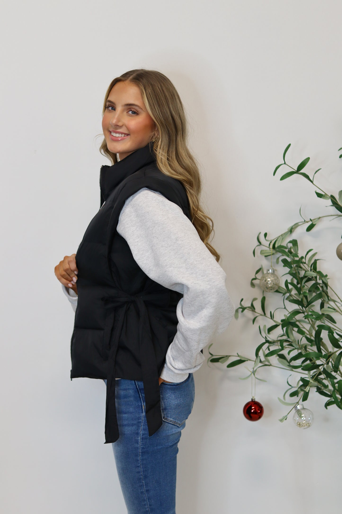 Under the Mistletoe Puffer Vest