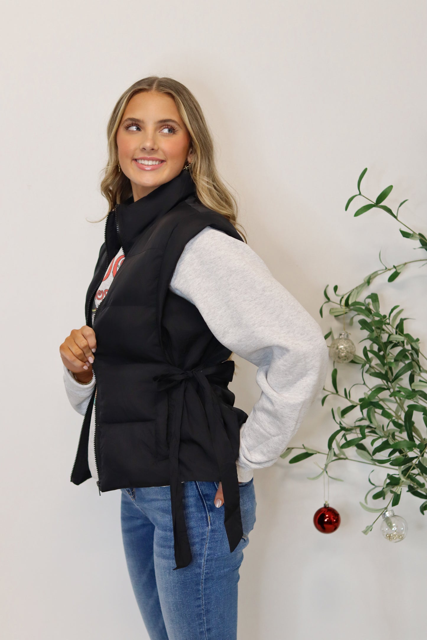 Under the Mistletoe Puffer Vest