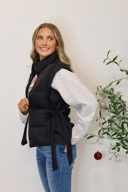 Under the Mistletoe Puffer Vest