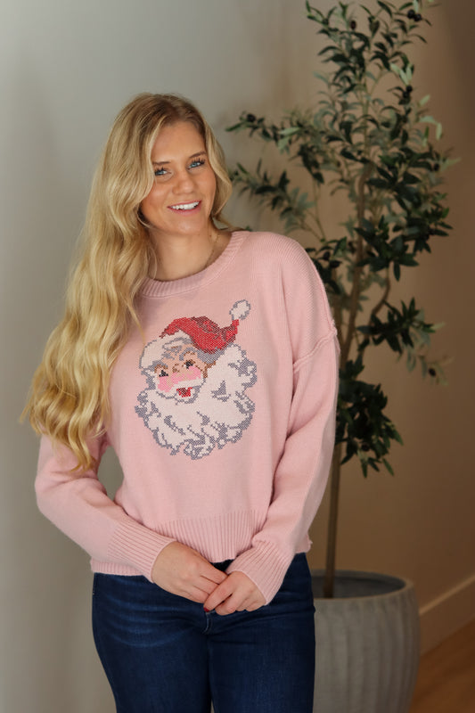 Santa Cross Stich Sweater