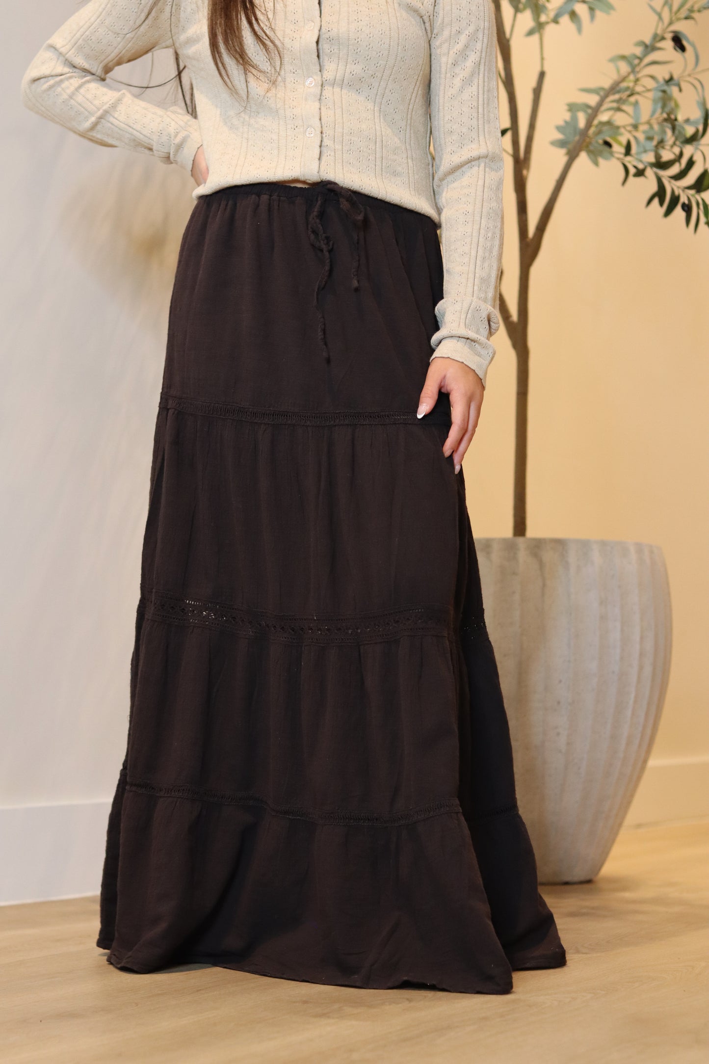 Verona Crochet Maxi Skirt