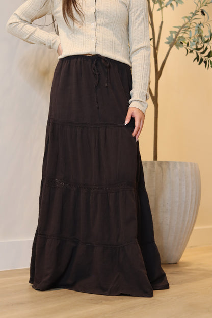 Verona Crochet Maxi Skirt