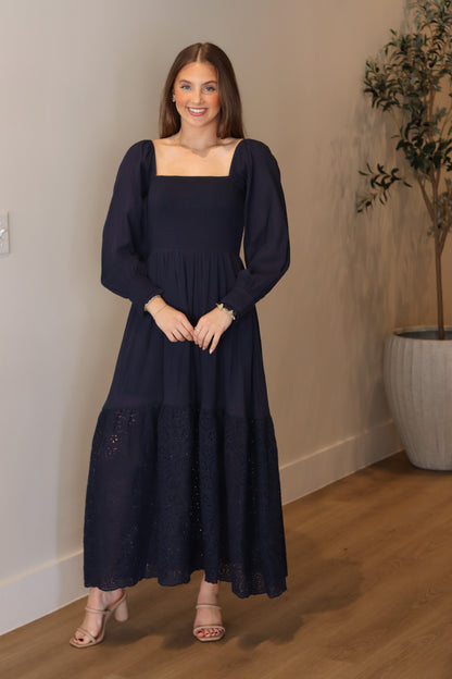 Falling Grace Smocked Dress