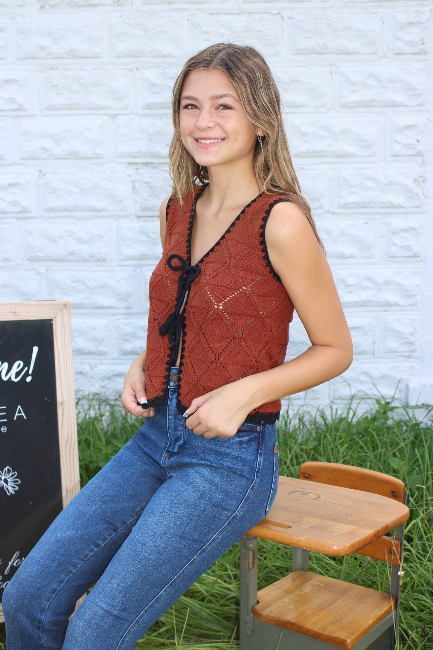 Elara Crochet Vest
