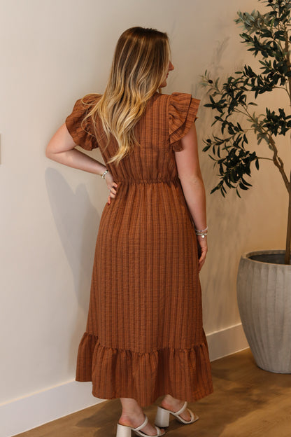 Falling Leaves Midi Dress