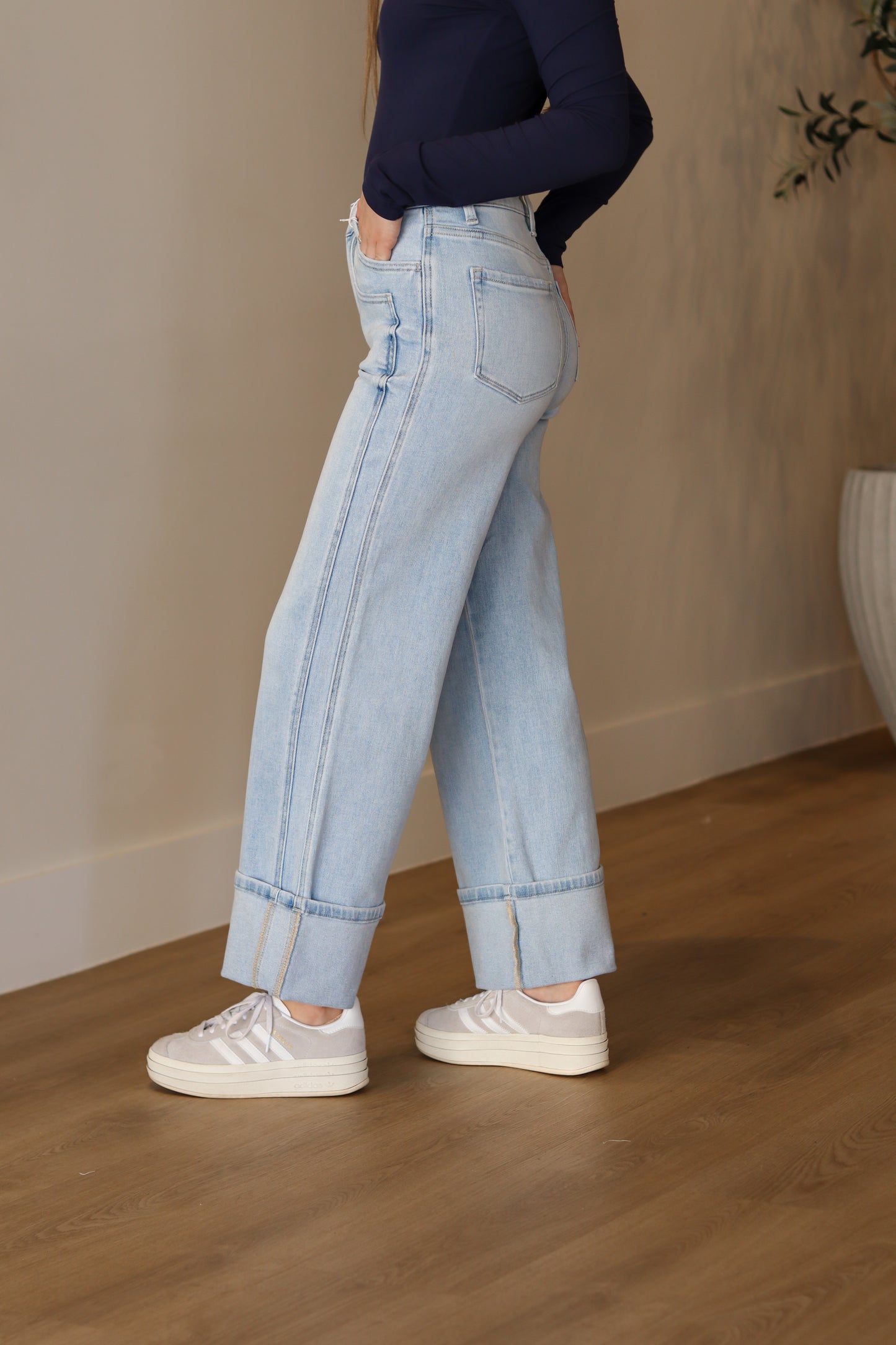 Payton High Rise Cuffed Jeans