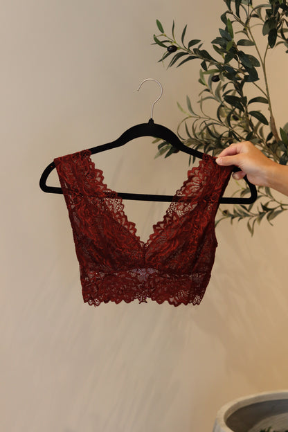 Hollen Bralette - Burgundy