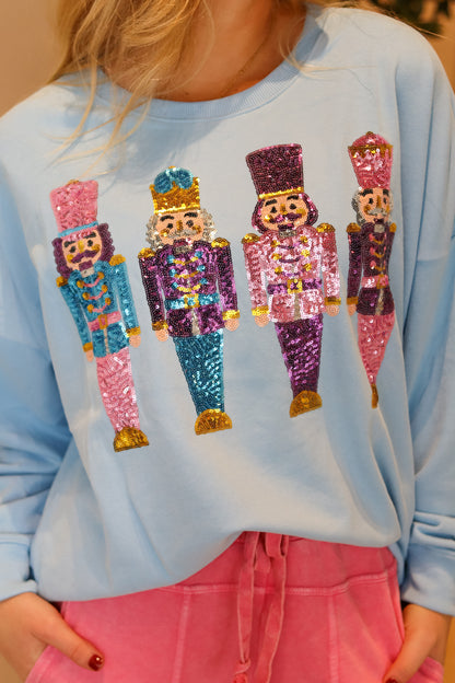 Sequin Nutcracker Sweatshirt