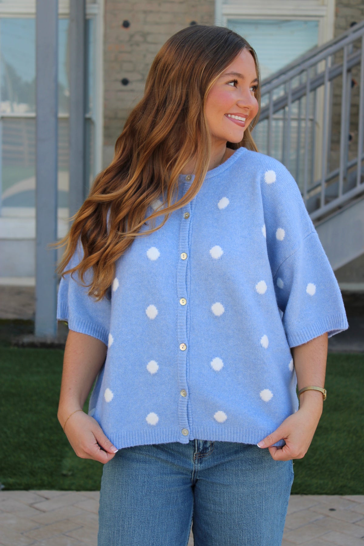 Margaret Polka Dot Cardi
