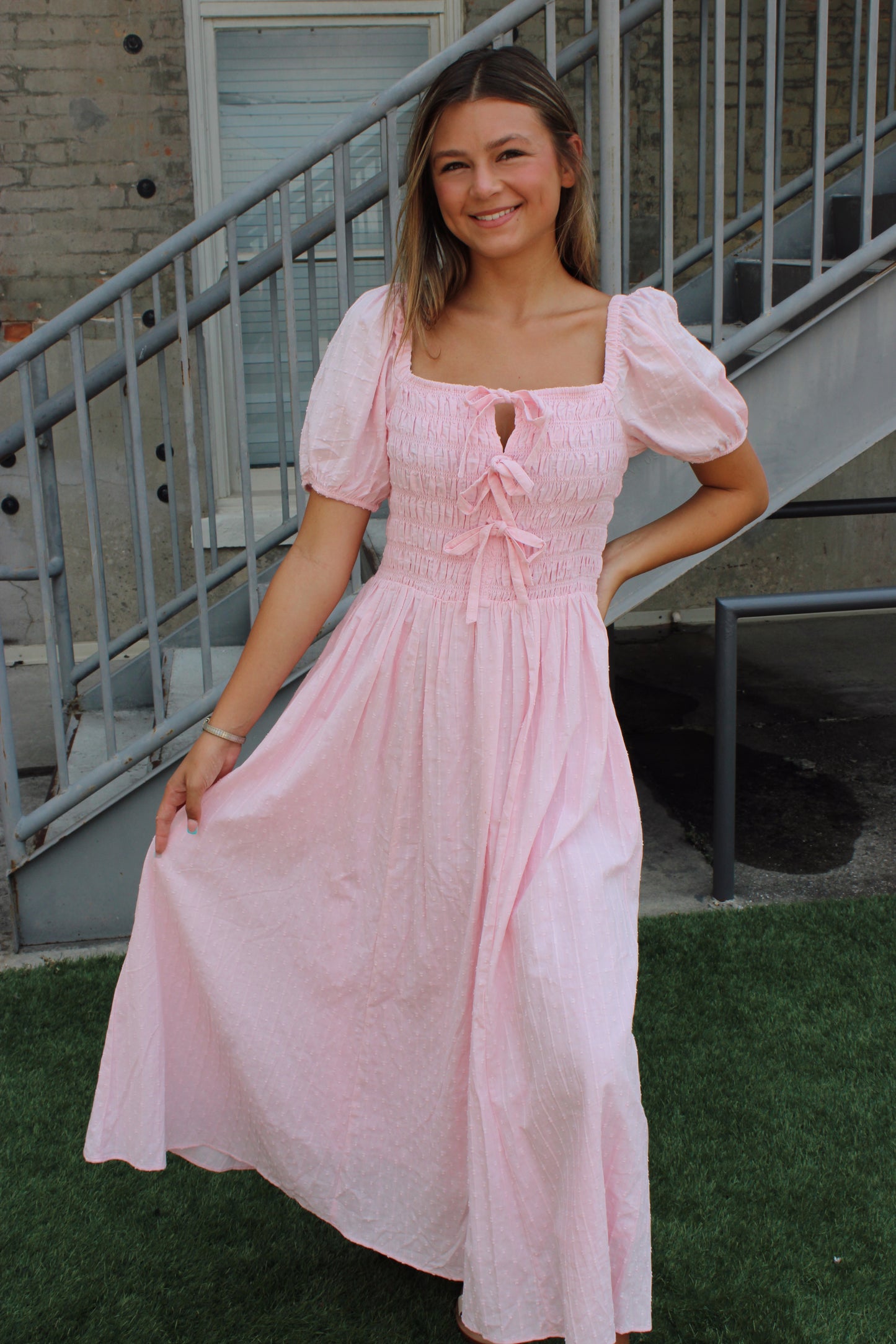 Lancaster Bow Maxi Dress