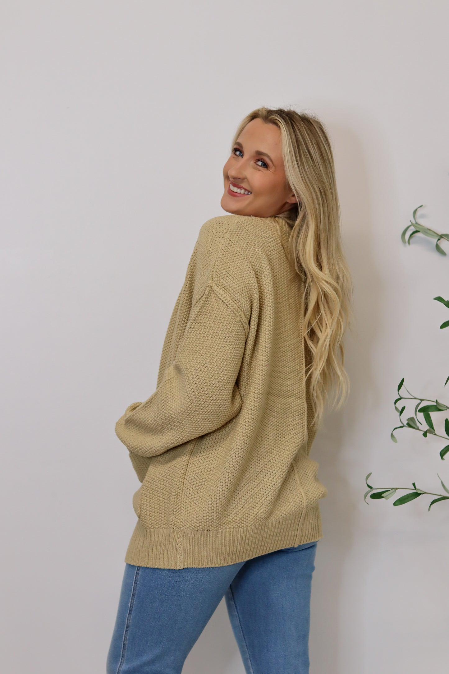 All on You Knit Cardigan - Taupe