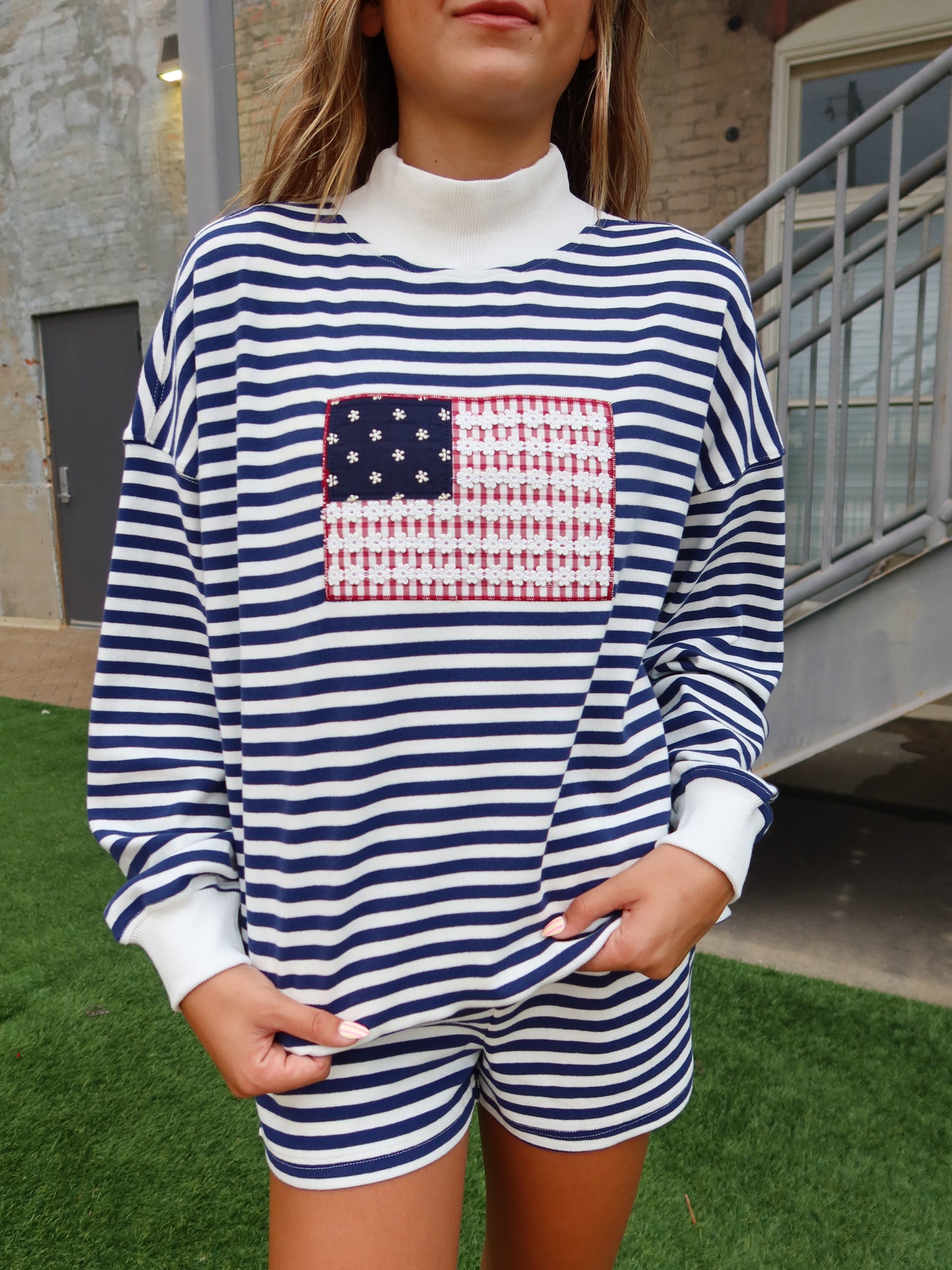 Americana Mock Neck