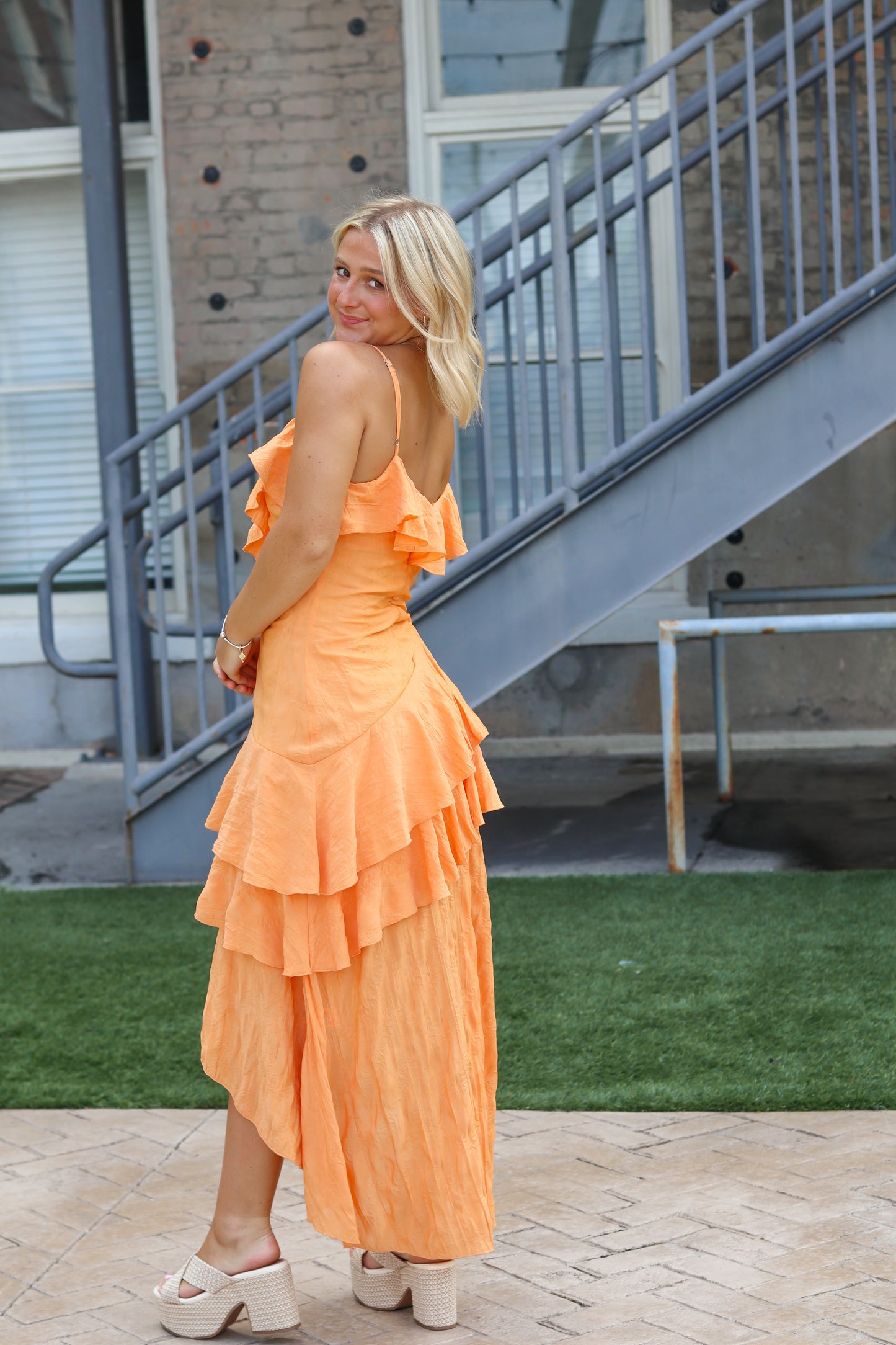 Iris Ruffle Maxi Dress