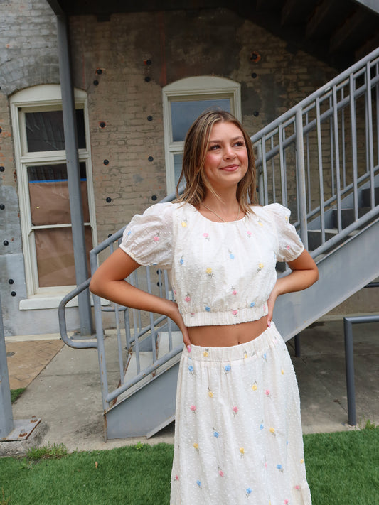 Kylan Floral Cropped Top