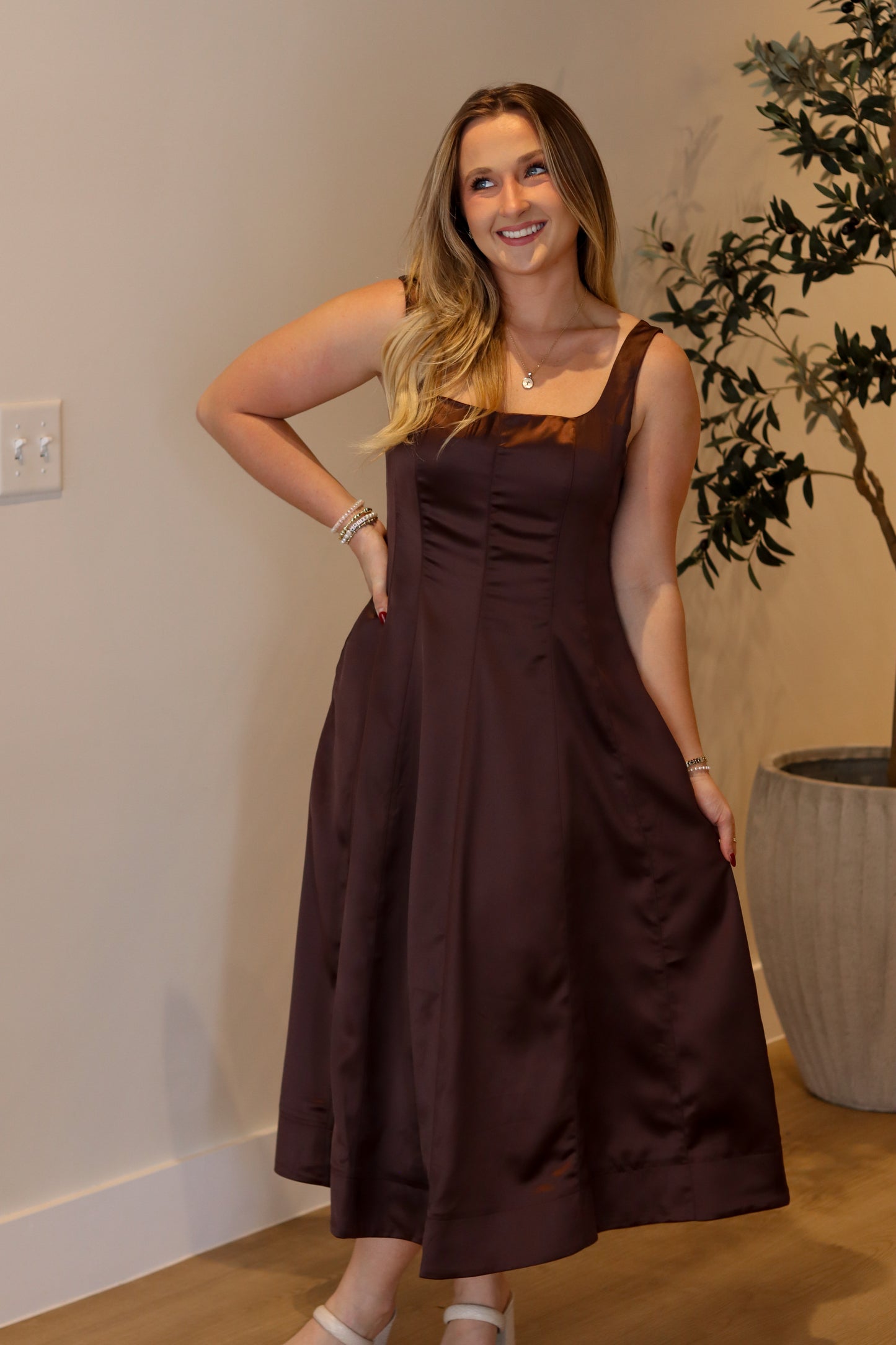 Elias A-Line Midi Dress