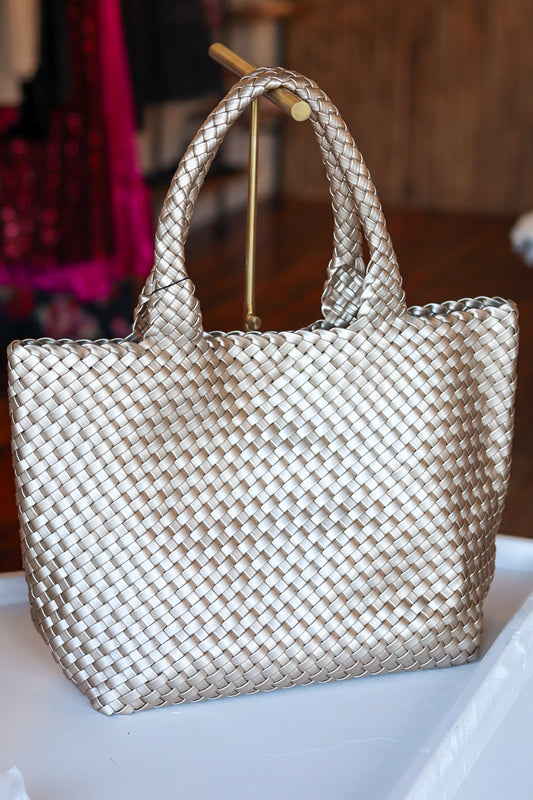 BC Woven Tote - Champagne