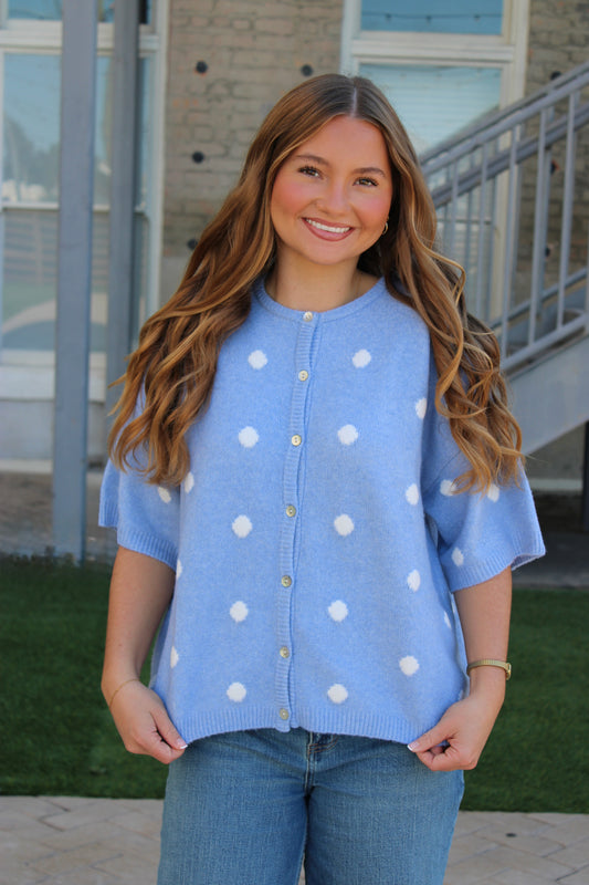 Margaret Polka Dot Cardi