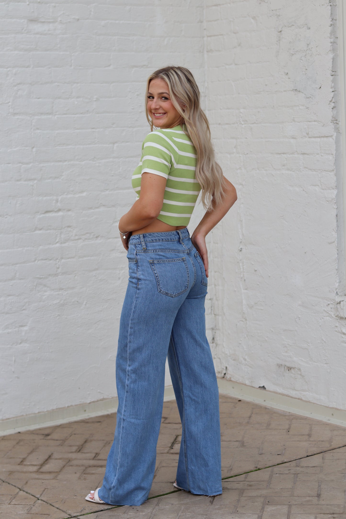 High Rise Wide Leg Jeans