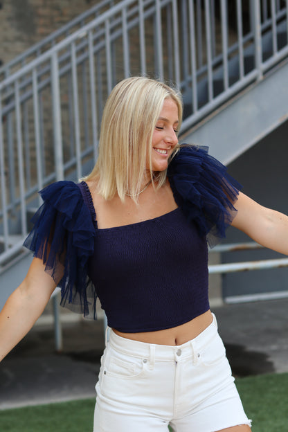 Firecracker Ruffle Top