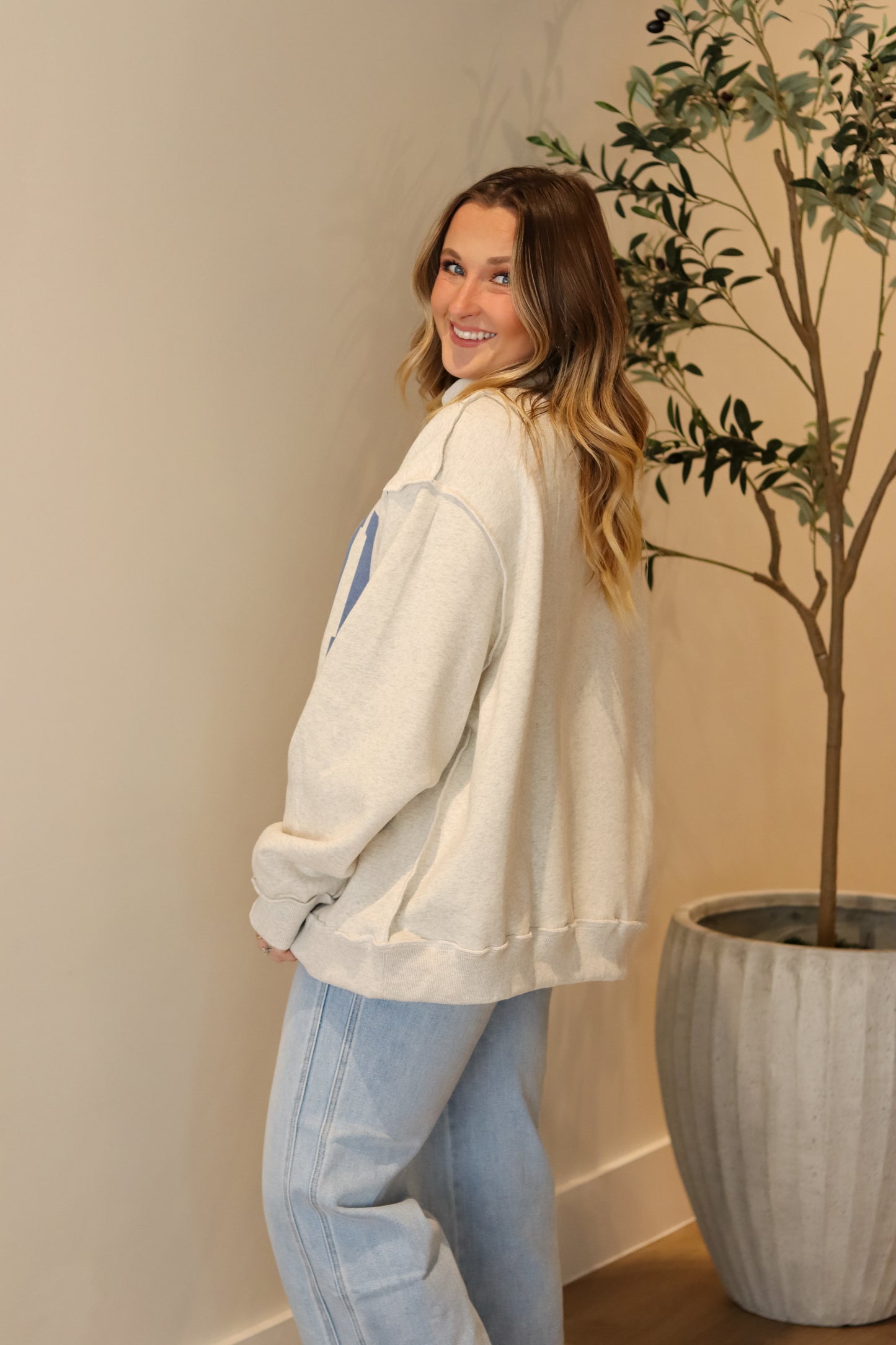 'WWJD & AMEN' Mock Neck Sweatshirt (Reversible)