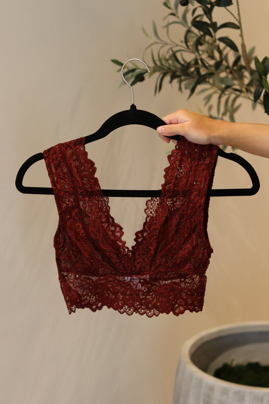 Hollen Bralette - Burgundy