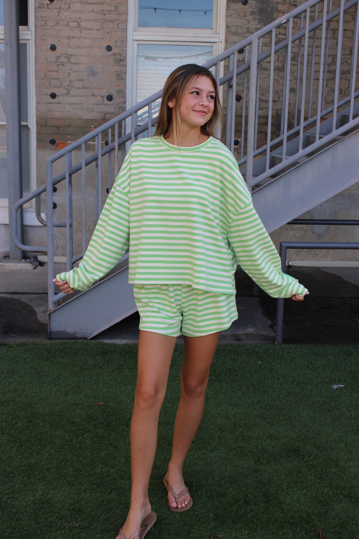 Rhode Striped Short Set