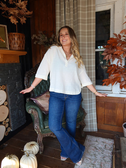 Brinsley Mid Rise Flare Jeans