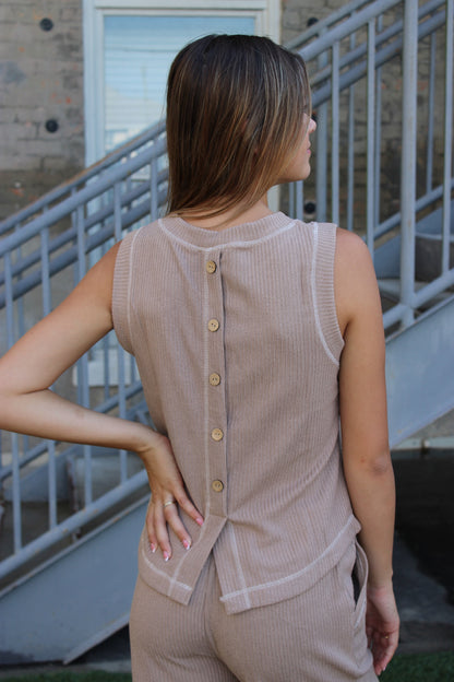 Briar Knit Top - Mocha