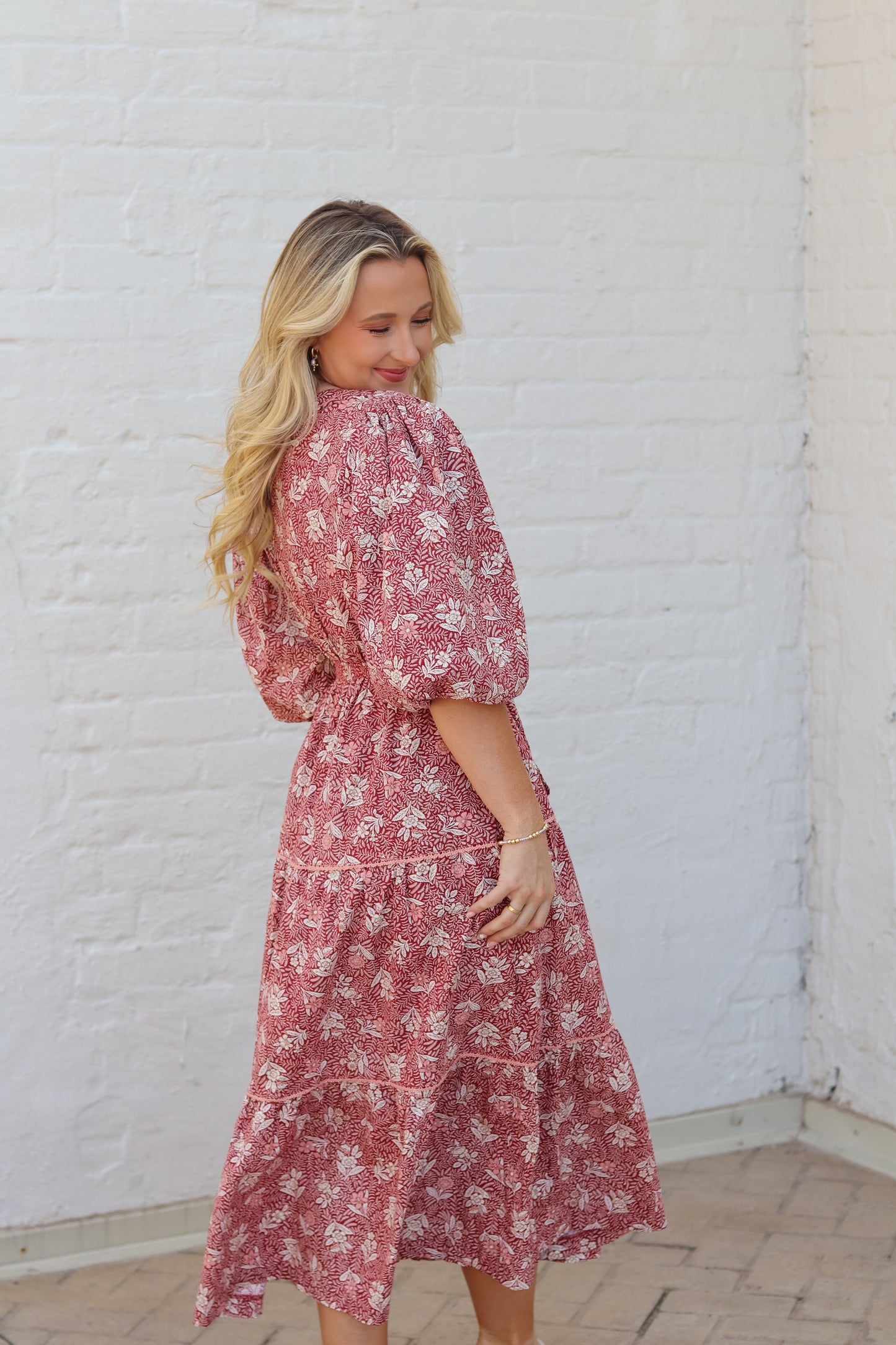 Talia Floral Midi Dress