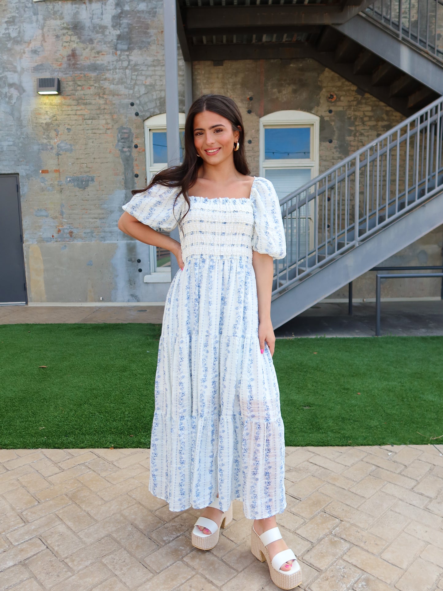 Robyn Smocked Maxi Dress