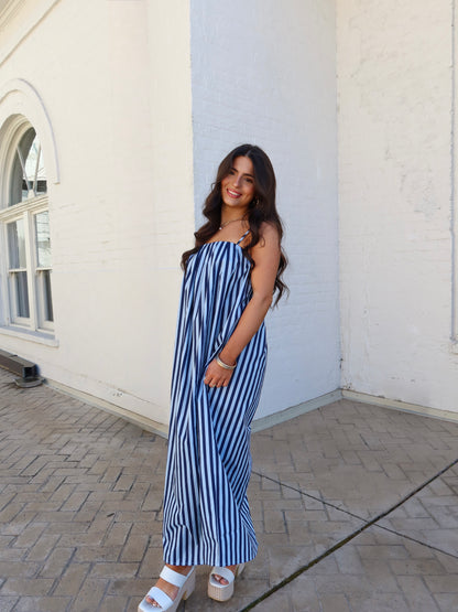Eadie Striped Midi Dress